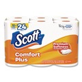 Toilet Tissues | Scott 47618 ComfortPlus 1-Ply Septic Safe Toilet Paper Double Roll Bath Tissue - White (48/Carton) image number 3