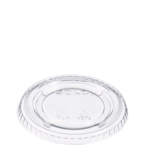 Souffle & Portion Cups | Dart PL4N 3.25 - 9 oz. Portion/Souffle Cup Lids - Clear (2500/Carton) image number 0