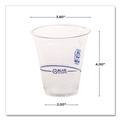 Cups | Eco-Products EP-CR12 20-Packs/Carton 12 oz. BlueStripe 25% Recycled Content Cold Cups - Clear/Blue image number 5