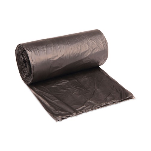 High-Density Trash Bags | Boardwalk V7658HKKR01 38 in. x 58 in. 60 gal. 14 mic High-Density Can Liners - Black (200/Carton) image number 0