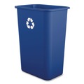 Indoor Waste Receptacles | Boardwalk TCIND1012BLR 10 Gallon Polypropylene Recycling Container - Blue image number 0
