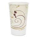 Cups | SOLO RW16-J8000 Symphony Eco-Forward 16 oz. Paper Cold Cups - White/Red/Beige (1000/Carton) image number 1