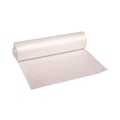 High-Density Trash Bags | Boardwalk Z6037XNKR01 30 in. x 37 in. 30 Gallon 16 mic High Density Industrial Coreless Roll Can Liners - Natural (500/Carton) image number 1