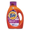 Laundry Detergents | Tide 87566 Plus Febreze 84 oz. Bottle HE Liquid Laundry Detergent - Spring and Renewal (4/Carton) image number 1