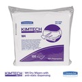 Cleaning Cloths & Wipes | Kimtech 33330 W4 12 in. x 12 in. Flat Double Bag Critical Task Wipers - Unscented, White (100/Bag, 5 Bags/Carton) image number 2