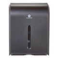 Towel Dispensers | Georgia Pacific Professional 56650A 12.3 in. x 6 in. x 15.5 in. Dispenser for Combi-fold C-Fold/Multifold/BigFold Towels - Black image number 1