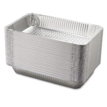  | Handi-Foil 201970 12.19 in. x 20.75 in. Full-Size Deep Aluminum Steam Table Pans (50/Carton)