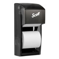 Toilet Tissue Dispensers | Scott 09021 Essential 6 in. x 6.6 in. x 13.6 in. Plastic Tissue Dispenser - Smoke (1/Carton) image number 1