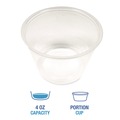 Cups | Boardwalk BWKPRTN4TS 4 oz. Polypropylene Souffle/Portion Cups - Translucent (2500/Carton) image number 2