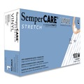 Janitorial Disposable & Single Use Gloves | SemperCare SCVNP104 Stretch Vinyl Examination Gloves - Large, Cream (1000/Carton) image number 0