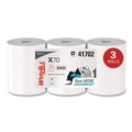 Perforated Roll & Hand Towels | WypAll 41702 X70 9.8 in. x 12.2 in. Center-Pull Cloths - White (275/Roll, 3 Rolls/Carton) image number 2