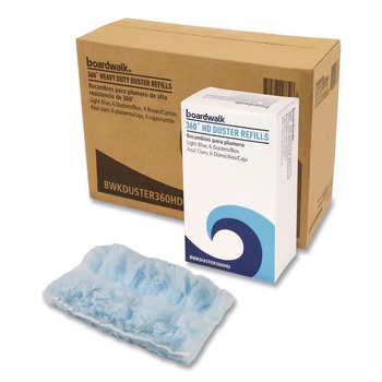 DUSTERS | Boardwalk 96494-BWK 360 HD Duster Refills with Soft Fluffy Fibers - Light Blue (24/Carton)