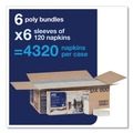 Dispenser Napkins | Tork DX800 2-Ply 6.5 in. x 8.39 in. Xpressnap Fit Interfold Dispenser Napkins - White (36/Carton) image number 3