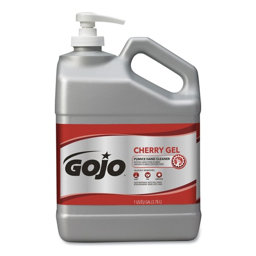 Hand Soaps | GOJO Industries 2358-02 1 Gallon Cherry Gel Pumice Hand Cleaner - Cherry Scent image number 0