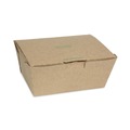 Food Containers & Lids | Pactiv Corp. NOB03KECTE 6.54 in. x 4-1/2 in. x 3.25 in. EarthChoice Tamper Evident OneBox Paper Box - Kraft (160/Carton) image number 0
