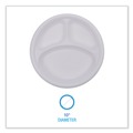 Plates | Boardwalk BWKPLTHIPS10WH3 10 in. Diameter 3-Compartment Hi-Impact Plastic Dinner Plates - White (500/Carton) image number 5