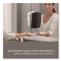 Soap Dispensers | Rubbermaid Commercial FG750411 AutoFoam 1100 ml 5.2 in. x 5.25 in. x 10.9 in. Touch-Free Dispenser - Black/Chrome image number 2