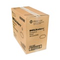 Food Containers & Lids | Pactiv Corp. YNL500 Newspring DELItainer 4.55 in. Diameter x 0.4 in. h Plastic Recessed Microwavable Container Lid - Translucent (480/Carton) image number 3