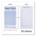 Guest Checks | AmerCareRoyal GC3632-1 3.5 in. x 6.7 in. 15 Lines One-Part No Copies Guest Check Pad with Ruled Back (2500/Carton) image number 1