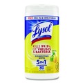 Cleaning Cloths & Wipes | LYSOL Brand 19200-77182 7 in. x 7.25 in. 1-Ply Disinfecting Wipes - Lemon and Lime Blossom, White (80 Wipes/Canister) image number 0