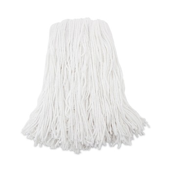 Boardwalk BWK216RCT 16 oz. Rayon Premium Cut-End Wet Mop Heads - White (12/Carton)