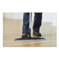 Floor Dusters & Accessories | Rubbermaid Commercial HYGEN 2134282 4.75 x 19 Disposable Microfiber Pad - White/Blue Stripes (3/Carton) image number 3