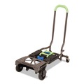 Carts & Trucks | Cosco 12222PBG1E 16.63 in. x 12.75 in. x 49.25 in. 300 lbs. Capacity 2-in-1 Multi-Position Hand Truck and Cart - Black/Blue/Green image number 2