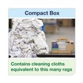 Perforated Roll & Hand Towels | Tork 520374 16.34 x 14 1-Ply Industrial Cleaning Cloths - Gray (210/Carton) image number 5