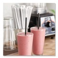Straws/Stems/Sticks | Hoffmaster 61612099 5.75 in. Aardvark Paper Straws - Black (3200/Carton) image number 3