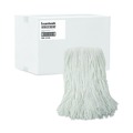 Mop Heads | Boardwalk BWK2016R #16 Cut-End Rayon Fiber Value Standard Mop Head - White (12/Carton) image number 0