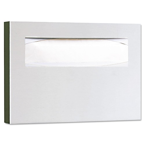 Toilet Seat Cover Dispensers | Bobrick B-221 ClassicSeries 15.75 x 2 x 11 Toilet Seat Cover Dispenser - Stainless Steel image number 0