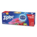Resealable Bags | Ziploc 383233 10.56 in. x 10.75 in. Gallon Triple System Seal Double Zipper Storage Bags - Clear (38 Bags/Box, 9 Boxes/Carton) image number 4