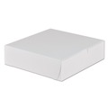 Bakery Boxes & Containers | SCT 953 9 in. x 9 in. x 2.5 in. Non-Window Paper Bakery Boxes - White (250/Carton) image number 0