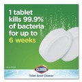 Toilet Bowl Cleaners | Clorox 30024 3.5 oz. Ultra Clean Toilet Tablets - Bleach (2/Pack) image number 5