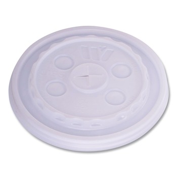  | WinCup 221935 Slotted Plastic Lids for 12 oz to 24 oz Cold Cups and Bowls - Translucent (1000/Carton)
