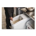Food Storage Containers & Lids | Rubbermaid Commercial FG360088WHT 20.57 Gallon 13-1/8 in. x 29-1/4 in. x 28 in. ProSave Mobile Ingredient Bin - White image number 4