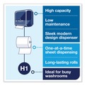 Towel Dispensers | Tork 5510282 Elevation Matic 13.2 in. x 8.1 in. x 14.65 in. Hand Towel Roll Dispenser - Black (1/Carton) image number 4