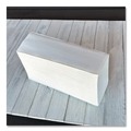 Perforated Roll & Hand Towels | Boardwalk BWK6204 1-Ply 9 in. x 9.5 in. Structured Multifold Towels - White (16/Carton) image number 5