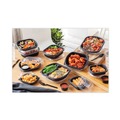 Food Containers & Lids | Pactiv Corp. 0CN846160000 EarthChoice MealMaster 8.13 in. x 6.5 in. x 1 in. 16 oz. Plastic Container - Black (252/Carton) image number 7