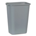 Indoor Waste Receptacles | Rubbermaid Commercial FG295700GRAY 10.25-Gallon Rectangular Deskside Wastebasket - Gray image number 0