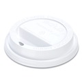 Cup Lids | SOLO TL31R2-0007 Traveler Cappuccino Style Dome Lid Fits 10 oz Cups - White (100/Pack, 10 Packs/Carton) image number 4