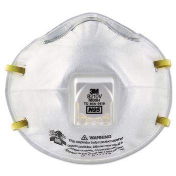 RESPIRATORS | 3M 8210V N95 Cool Flow Valve Particulate Respirator - Standard Size (10/Box)