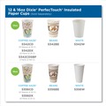 Cups | Dixie 5342DX PerfecTouch 12 oz.Paper Hot Cups - Coffee Haze Design (25/Sleeve, 20 Sleeves/Carton) image number 3