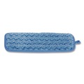 Mop Heads | Rubbermaid Commercial FGQ82000BL00 13.75 in. x 5.5 in. x 0.5 in. Microfiber Wall/Stair Wet Mopping Pad - Blue image number 1