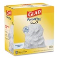 Drawstring & Kitchen Bags | Glad 22541 ForceFlex Kitchen Drawstring Trash Bags, Drawstring, 13 gal, Unscented, 23.47 x 25.38, White, 110 Bags/Box, 3 Boxes/Carton image number 2