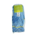 Mop Heads | Boardwalk BWK501BL 5 in. Headband Super Loop Wet Mop Head - Small, Blue (12/Carton) image number 2