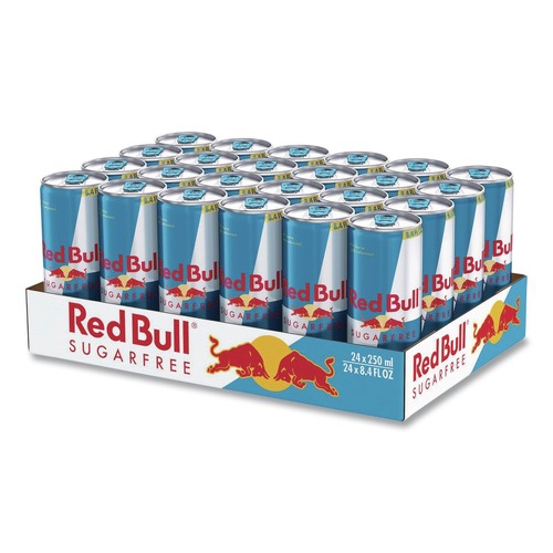 Energy Drinks | Red Bull RBD122114 8.4 oz. Can Energy Drink - Sugar-Free (24/Carton) image number 0