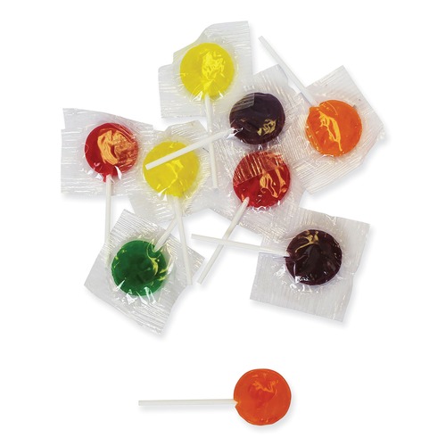Candy, Gum & Mints | Office Snax 00654 5 lbs. Bag Lick Stix Suckers - Randomly Assorted Flavors image number 0