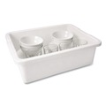 Perforated Roll & Hand Towels | Rubbermaid Commercial FG334992WHT 15 in. x 20 in. x 5 in. Bus/Utility Box - White image number 1