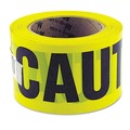 Safety Tapes | Great Neck 10379 3 in. x 1,000 ft. Non-Adhesive Caution Safety Tape - Yellow image number 0